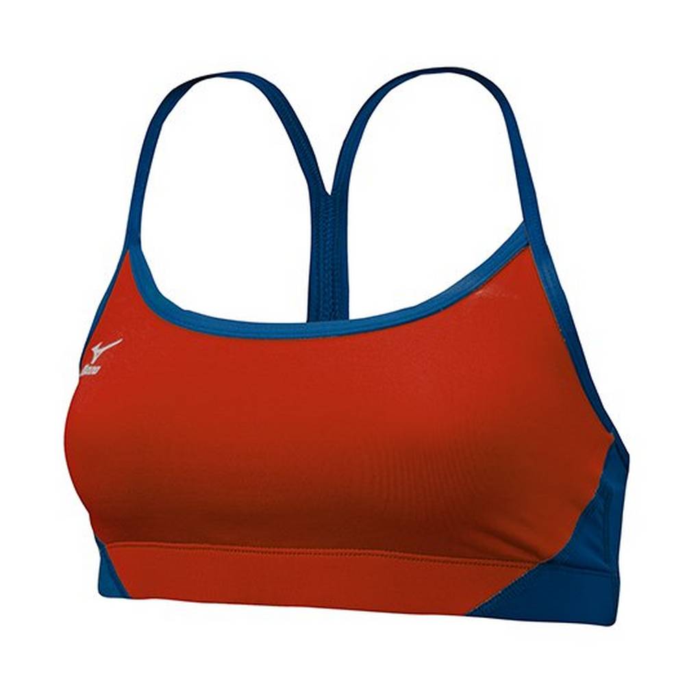 Mizuno Women's Hybrid Volleyball Bra Red/Navy (440396-ICH)